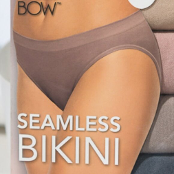 black BOW™ 5 PACK Size XL SEAMLESS BIKINI - Picture 4 of 5